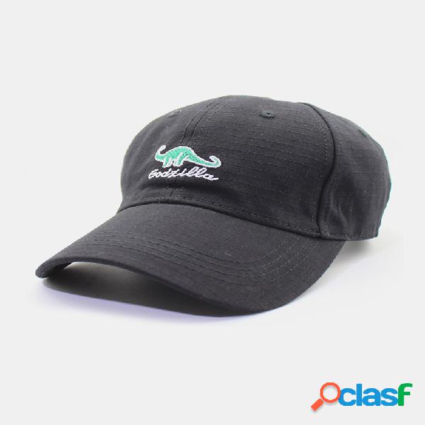 Men & Mujer Gorra de béisbol con bordado de dinosaurio de