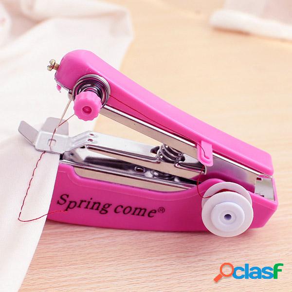 Mini máquina de coser manual portátil de ropa Handcraft
