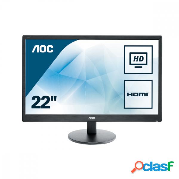 Monitor AOC E2270SWHN LED 21.5'', Full HD, Widescreen, HDMI,