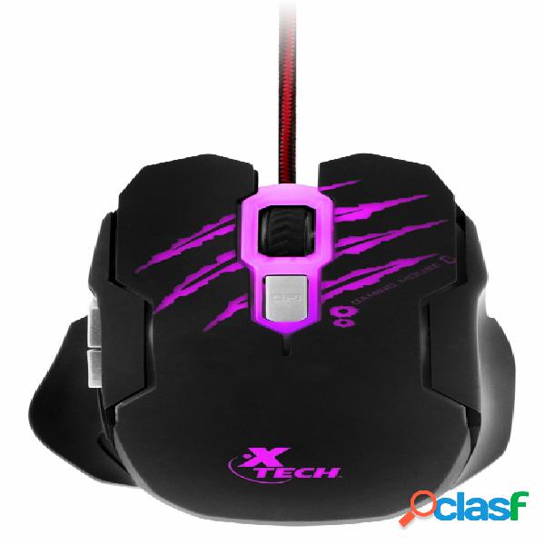 Mouse Gamer Xtech Óptico Lethal Haze, Alámbrico, USB,