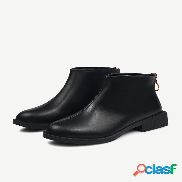 Mujer Cremallera Tacón bajo Botas