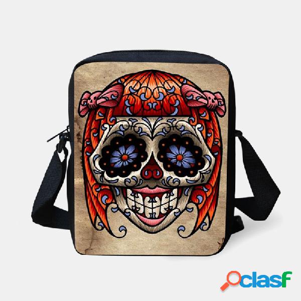 Mujer Cute Sugar Cráneo Bolso bandolera Halloween Bolsa