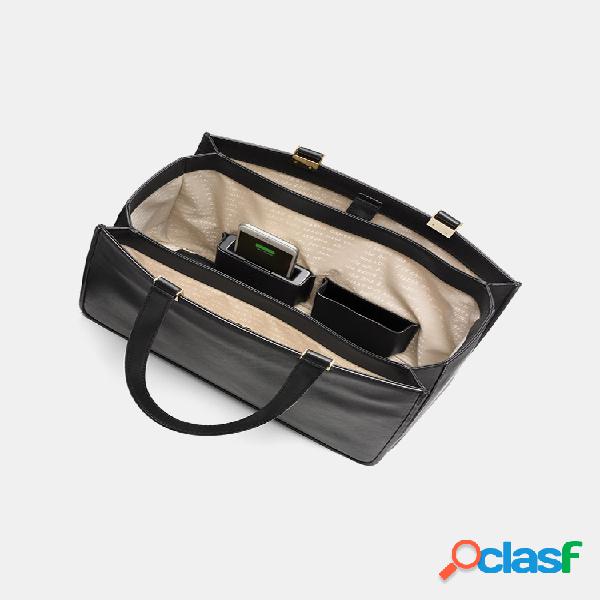Mujer Gran capacidad 13,3 Inch Portátil Bolsa Bolso de mano
