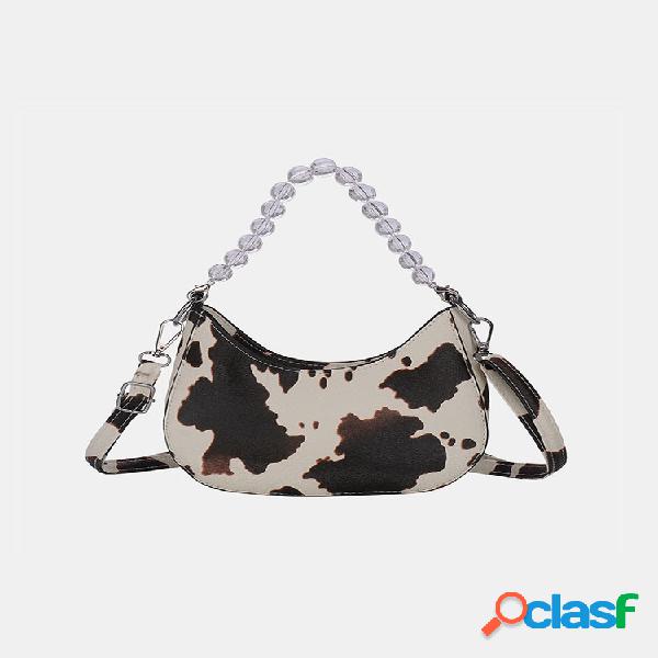 Mujer Leche cuenta Cartera a cuadros Bolsa Crossbody Bolsa