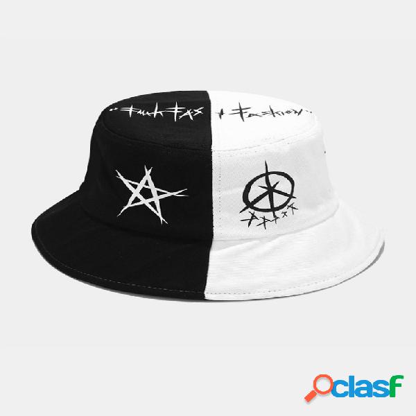Mujeres y hombres Graffiti Bucket Sombrero Street Trend Hip