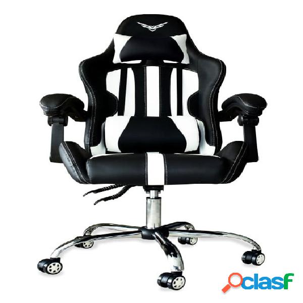 Naceb Silla Gamer Ninja Blade, hasta 140Kg, Negro/Blanco