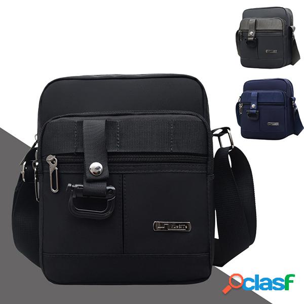 Nylon Casual Impermeable Crossbody Bolsa Multifunción Bolsa