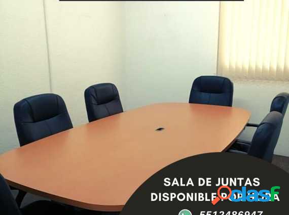 Renta de sala de juntas y oficina en Tlalnepantla.