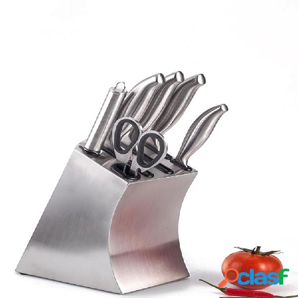 Soporte de acero inoxidable para cuchillos de cocina,