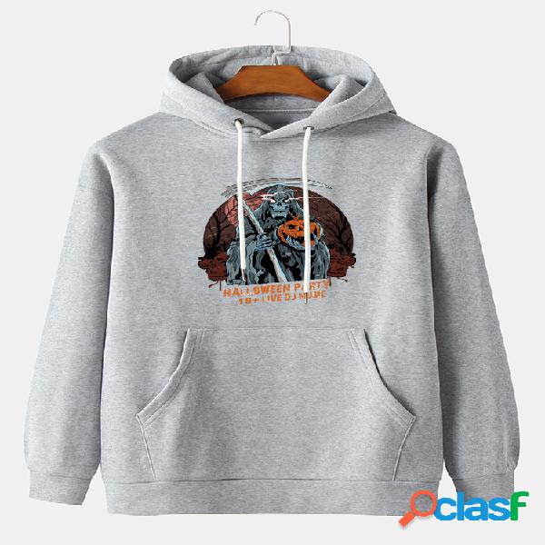 Sudaderas con capucha con cordón de estampado gráfico
