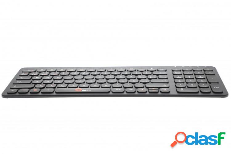 Teclado Qian SHEJI, Inalámbrico, Bluetooth, Negro
