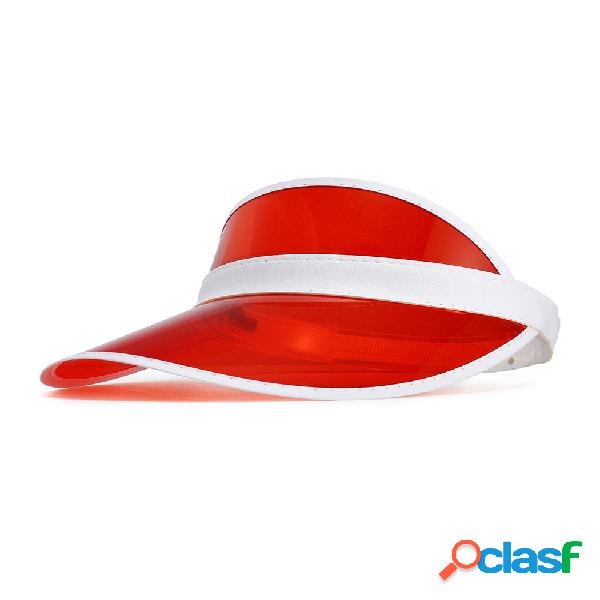 Top vacío de PVC transparente especial para mujer Sombrero