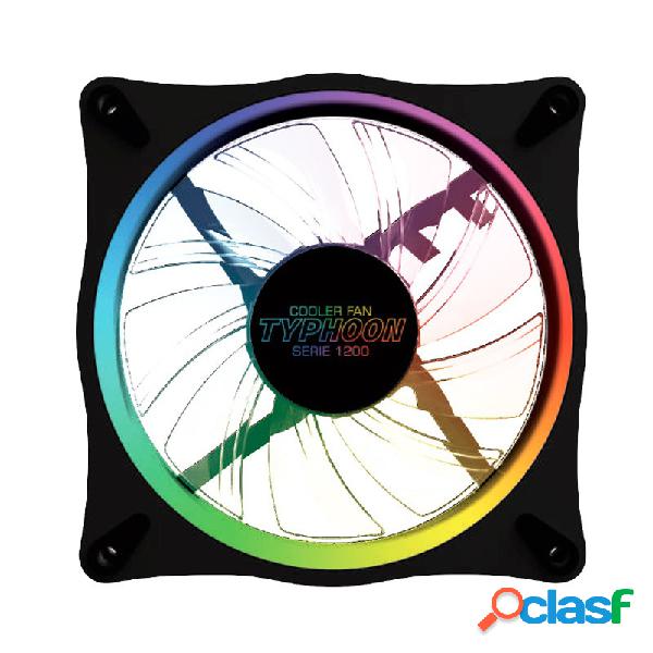 Ventilador Yeyian TYPHOON1200 RGB, 120mm, 1090 RPM - 1110