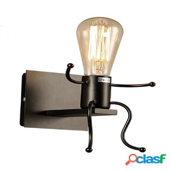 Vintage Industrial Splink Wall Light Robot de luz Lámpara