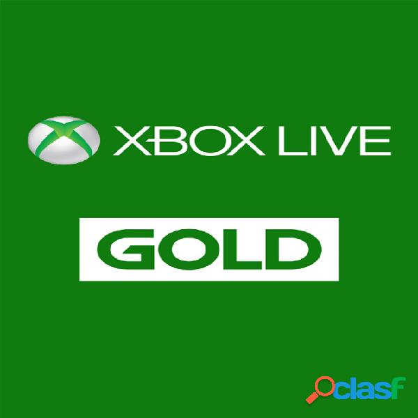 Xbox Live Gold, 1 Mes - Producto Digital Descargable
