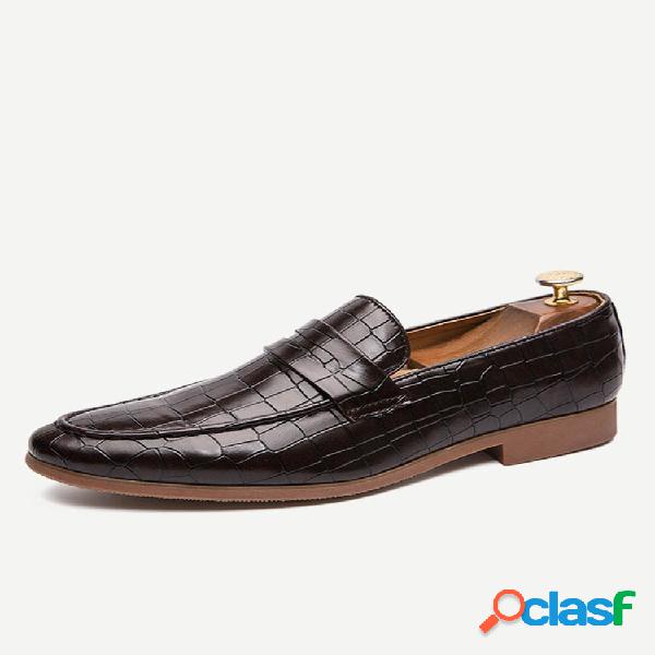 Zapatos de cuero de negocios de gran tamaño para hombres