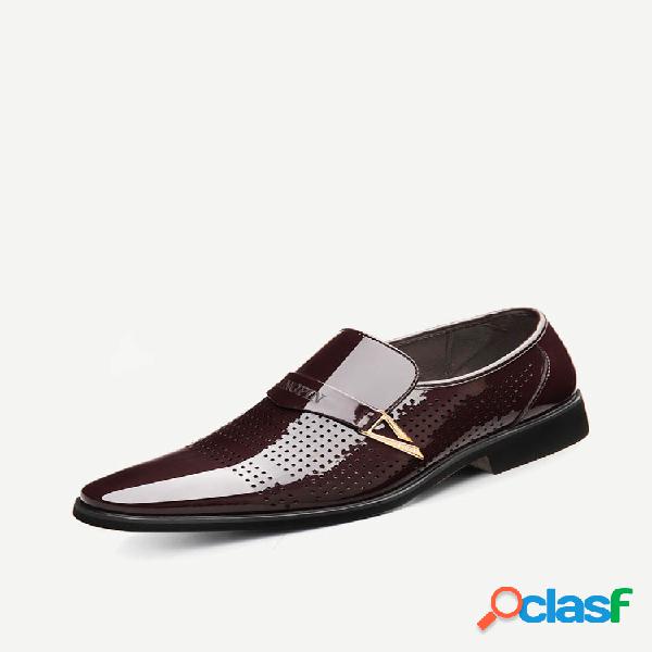 Zapatos formales antideslizantes transpirables con orificio