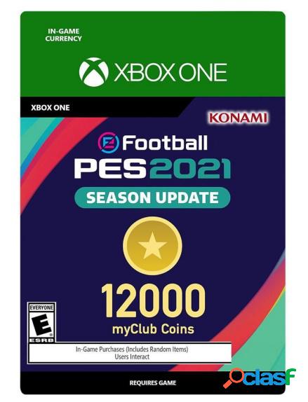 eFootball PE 2021 Season Update, Myclub Coin 12.000, Xbox