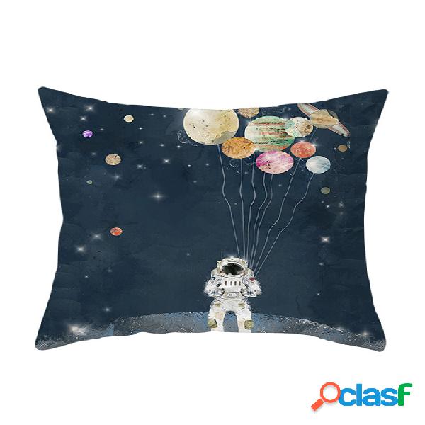 1 pieza niños astronauta sueño funda de almohada de