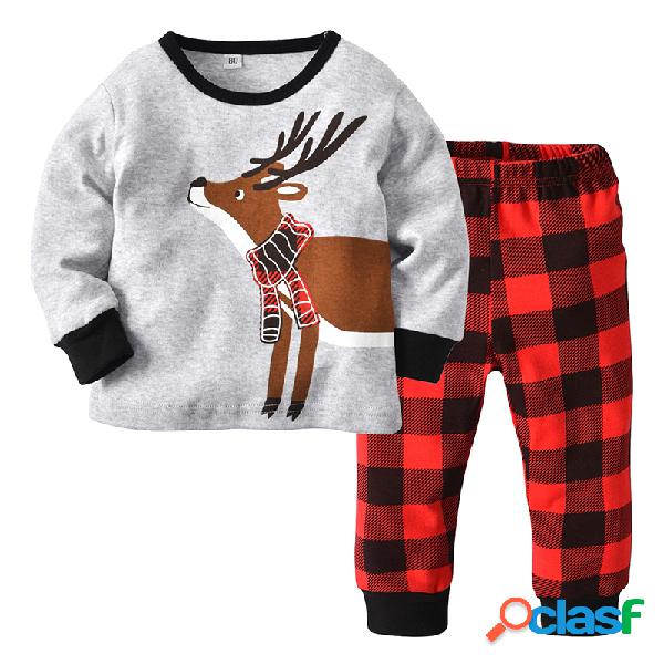 2 piezas de juegos de navidad para niños pequeños pijamas