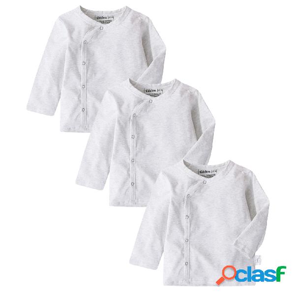 3 Pack Algodón Recién Nacido Bebé Niñas Manga Larga A