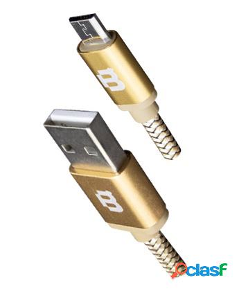 Blackpcs Cable USB A Macho - Micro USB B Macho, 3 Metros,