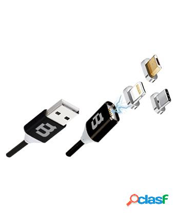 Blackpcs Cable de Carga Magnético 3 en 1 USB A Macho -