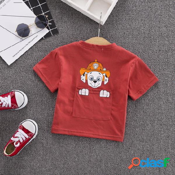 Camiseta para niños Camiseta de algodón de manga corta