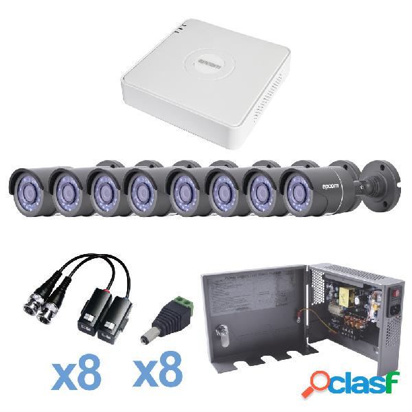Epcom Kit de Vigilancia KESTXLT8B de 8 Cámaras CCTV Bullet