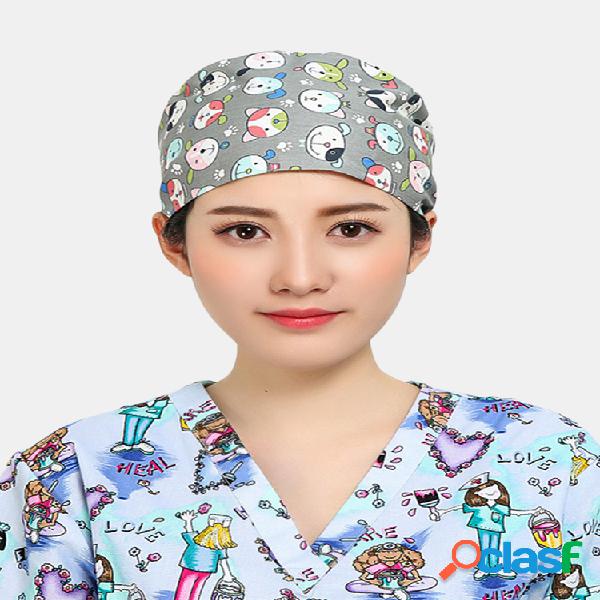 Exfoliante de gorras quirúrgicas con estampado de dibujos