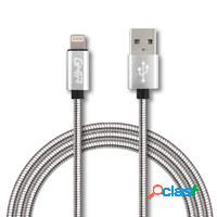 Ghia Cable USB A Macho - Lightning Macho, 1 Metro, Plata