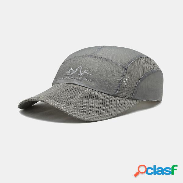 Gorra de béisbol deportiva Visera antideslizante de malla