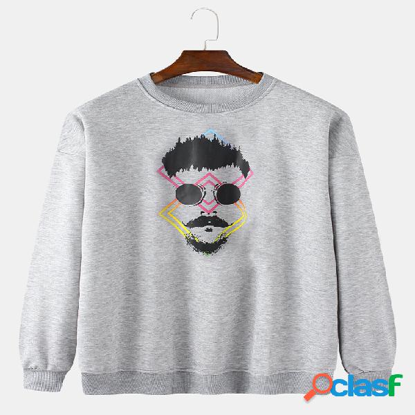 Hombre Divertido Figura Cofre Estampado Sólido Daily Fit