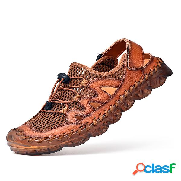 Hombres Empalme de malla con puntera de goma zapatillas al