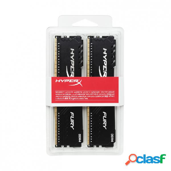 Kit Memoria RAM HyperX FURY Black DDR4, 3200MHz, 16GB (2 x