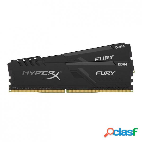 Kit Memoria RAM HyperX Fury Black DDR4, 2666MHz, 16GB (2 x