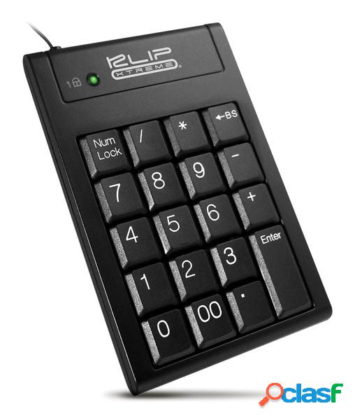 Klip Xtreme Teclado Numérico Abacus, USB, Negro