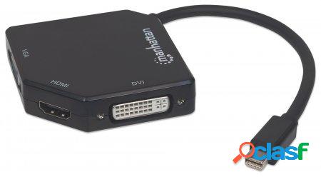 Manhattan Adaptador Mini DisplayPort Macho - VGA/HDMI/DVI