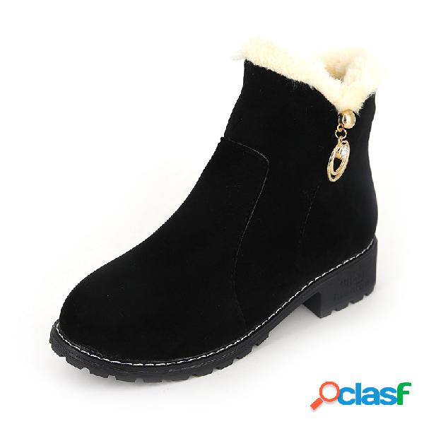 Mujer Antideslizante Nieve cálida Botas Martin Botas