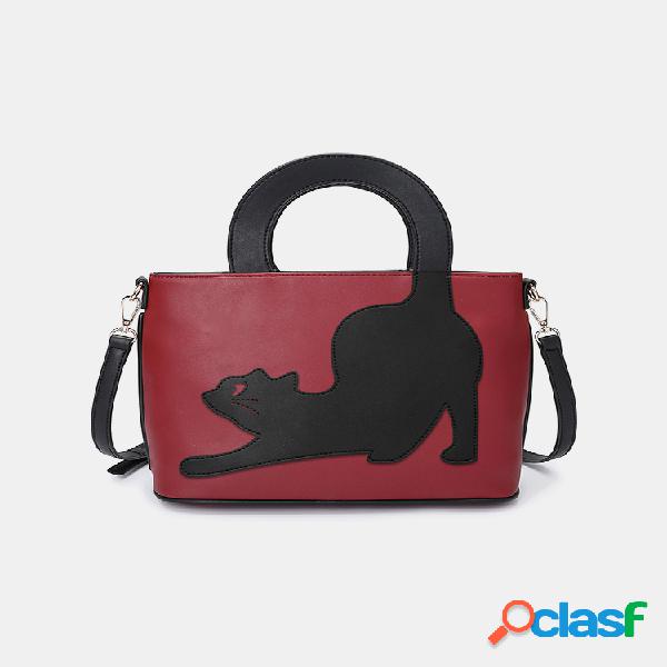 Mujer Gato Patrón Bolso bandolera Bolsa