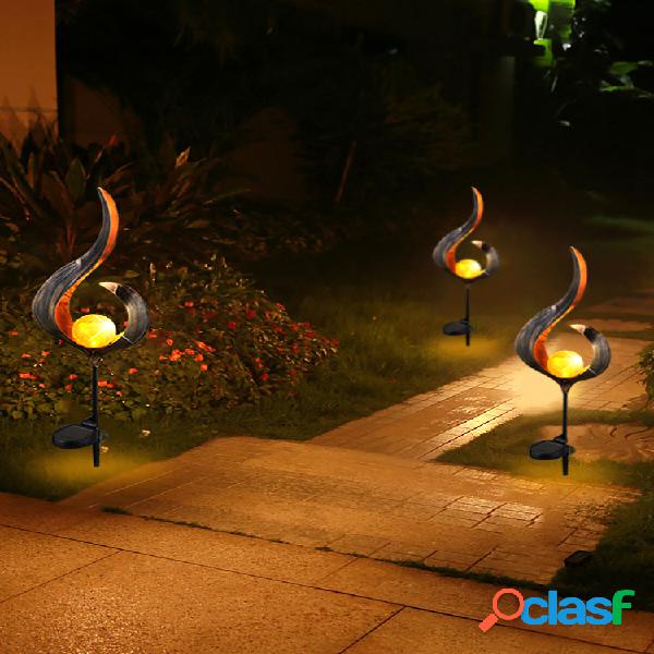 Solar Power Metal LED Ornamento Luz de paisaje al aire libre