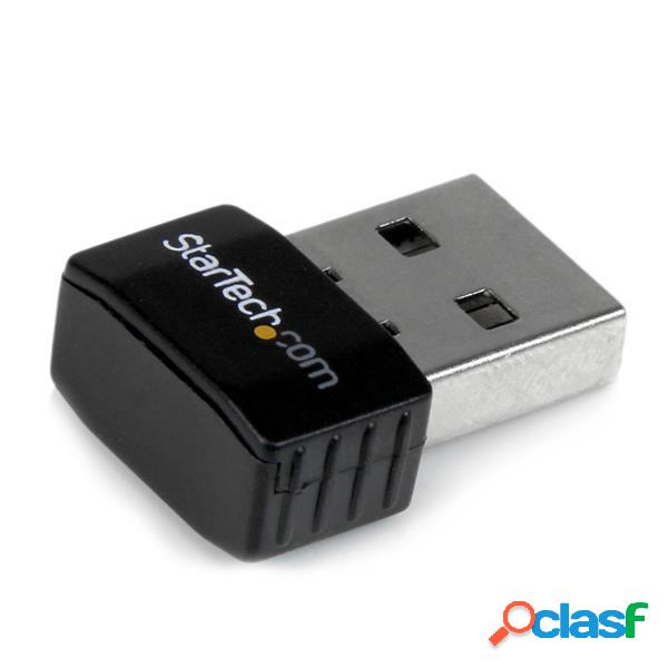 StarTech.com Mini Adaptador de Red Inalámbrico USB 2.0, 300