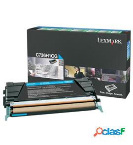 Tóner Lexmark C736H1CG Cyan, 10.000 Páginas