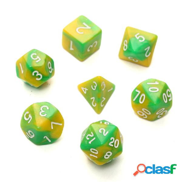 7pc / Set TRPG Games Dados para juegos D4-D20 Dados de