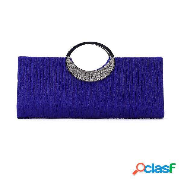 Blue Fashion Party Clutch Bags con correa de cadena