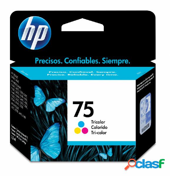 Cartucho HP 75 Tricolor Original, 170 Páginas