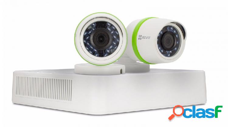 Ezviz Kit de Vigilancia de 2 Cámaras CCTV Bullet y 4