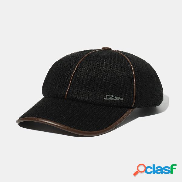 Gorra de béisbol de punto sólido para hombre Sombrilla