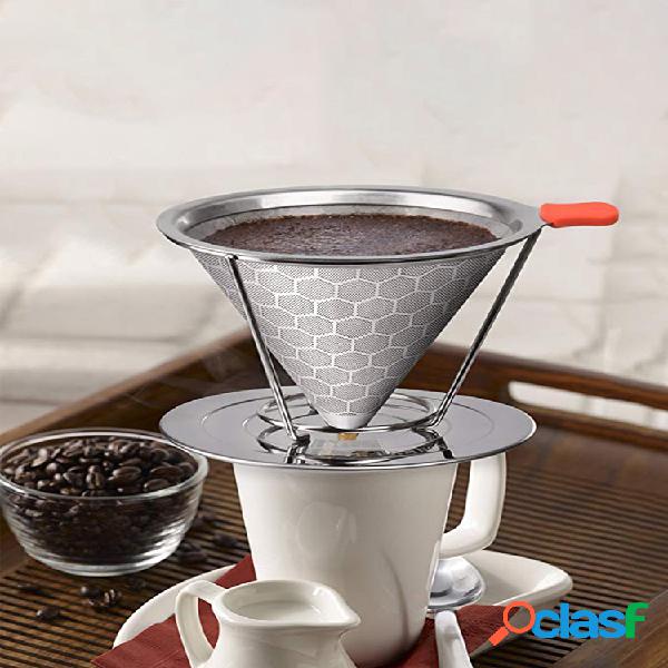 Goteo del café del filtro del café del acero inoxidable