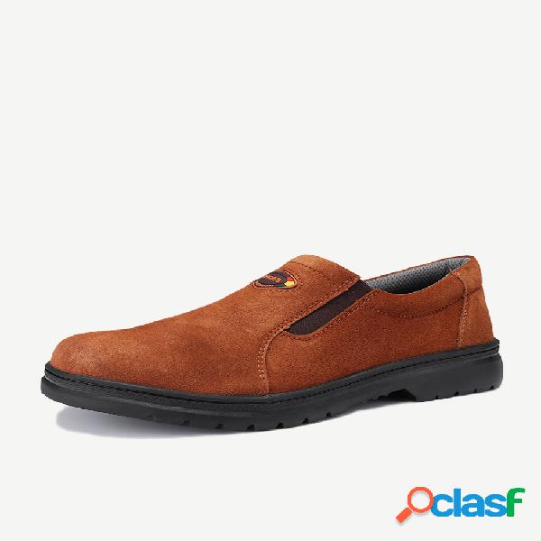 Hombre Anti Smashing Proof Puntera de acero Anti-Slip al
